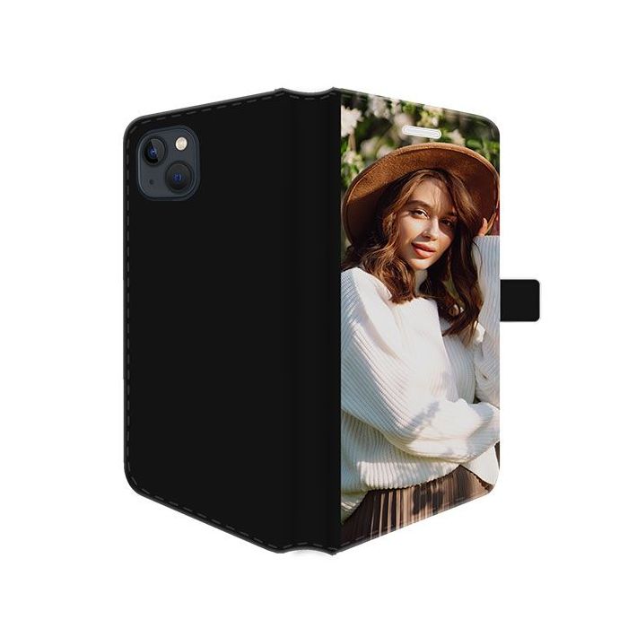 iPhone 15 - Portemonnee Hoesje Maken (Voorzijde Bedrukt)