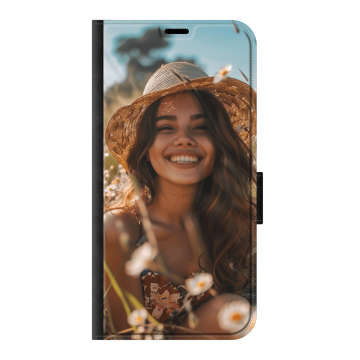 iPhone 16 Plus - Portemonneehoesje (walletcase) - voorzijde bedrukt Hoesje maken