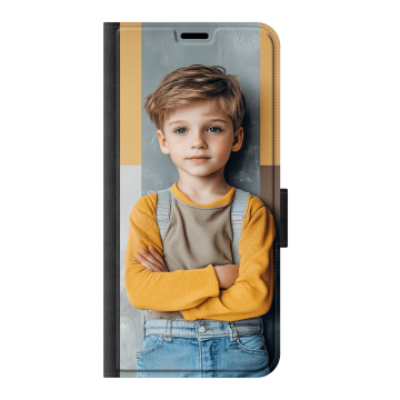 Samsung Galaxy A55 - Portemonneehoesje (walletcase) - voorzijde bedrukt Hoesje maken