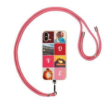 Koord voor telefoonhoesje - Roze