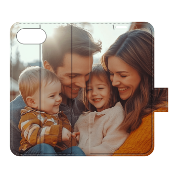iPhone 16e - Portemonneehoesje (walletcase) - Volledig bedrukt Hoesje maken