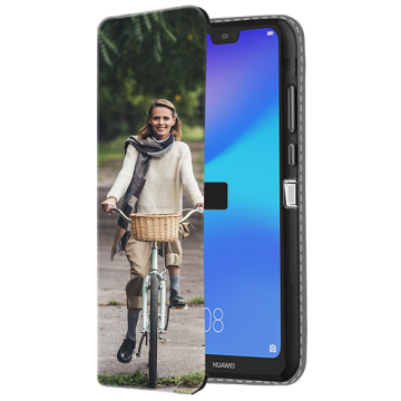 Huawei P20 Lite - Portemonneehoesje (walletcase) - voorzijde bedrukt Hoesje maken